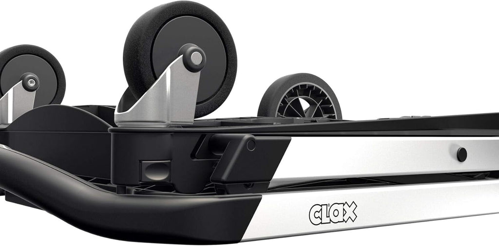 Vielseitig einsetzbare, funktionale, zusammenklappbare Karren | Mobiler Klappwagen | Einkaufswagen mit Aufbewahrungskiste (schwarz)