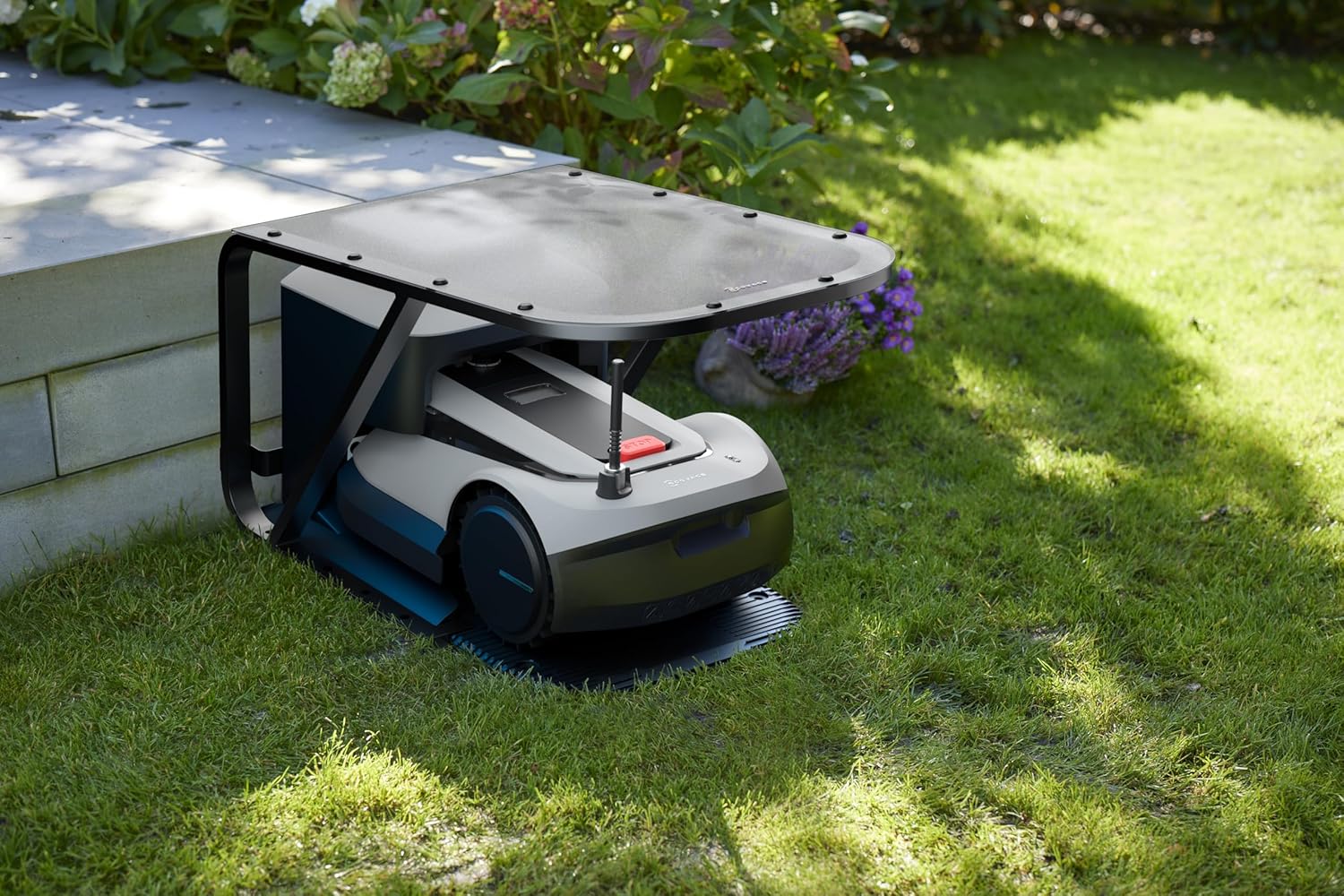 ECOVACS GOAT G1-800 Mhroboter ohne Begrenzungskabel 800㎡, Rasenmher Roboter mit TrueMapping-Multifusionslokalisierung, Hindernisvermeidung, 16-Zonen-Management, 45% Steigung, Videomanager