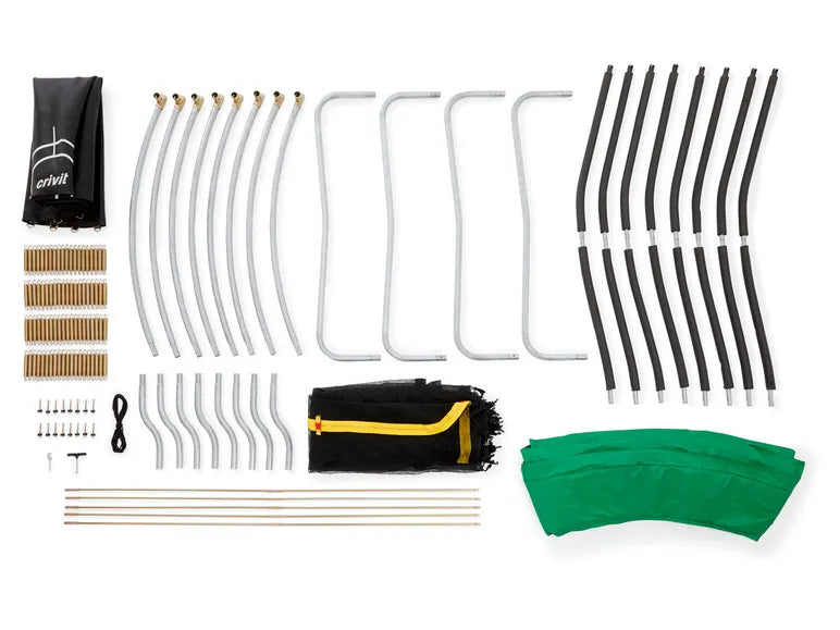 Gartentrampolin, Ø 400 cm, mit Sicherheitsnetz